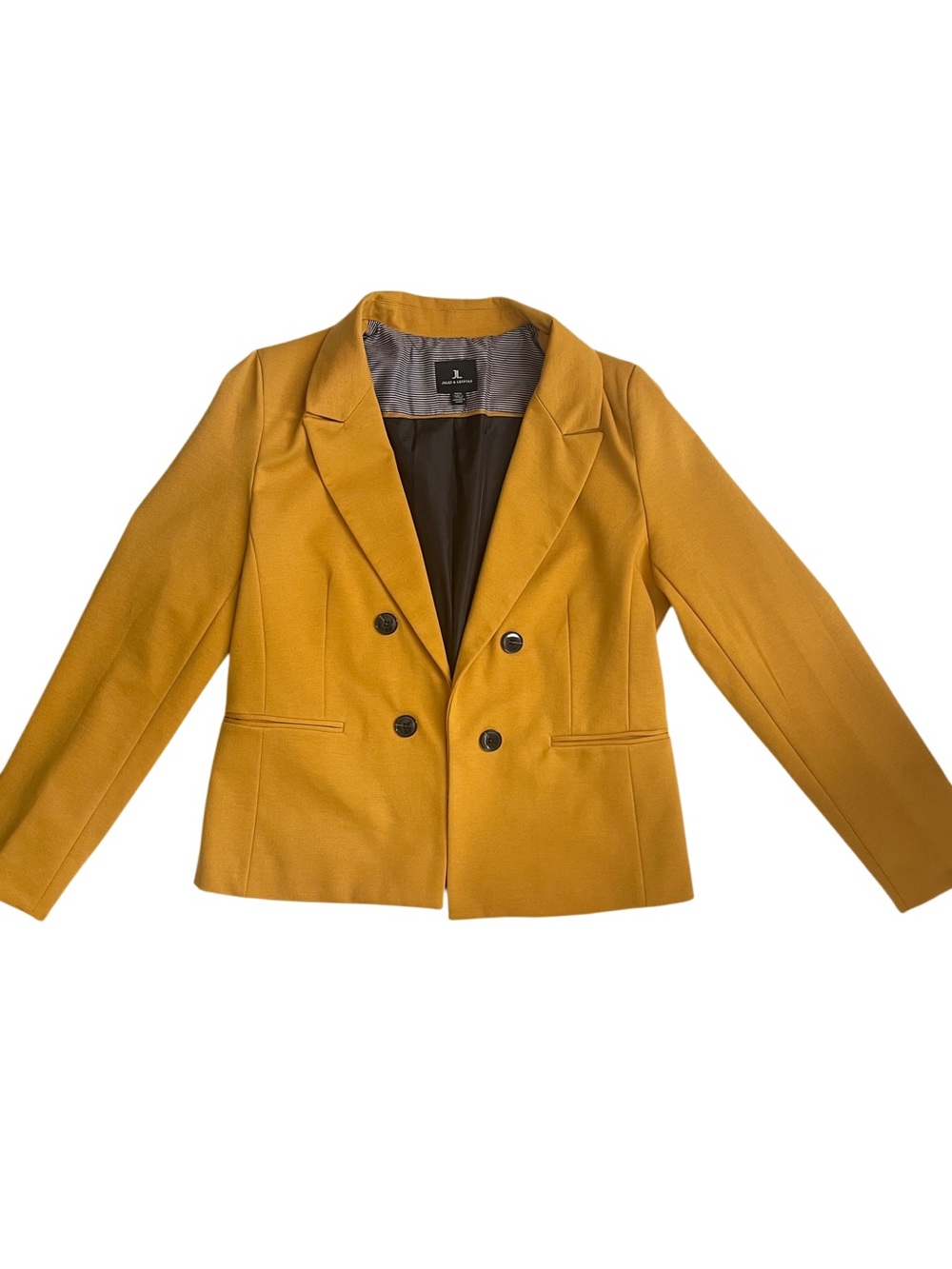 Jules & Leopold Women’s Gold Double-Breasted Blazer Size Medium